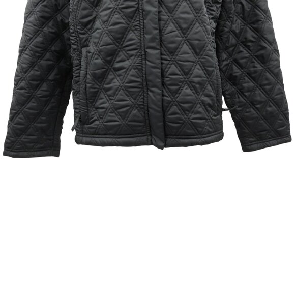 Eddie Bauer Black Quilted Jacket Women’s Size M Minimalist Preppy Casual Core - Picture 6 of 10